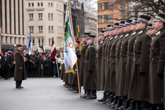 Komunistiskā genocīda upuru piemiņai veltītā ziedu nolikšanas ceremonija