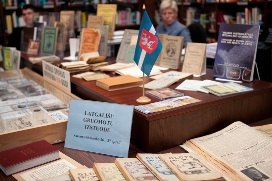 Latgaliešu rakstu valodā izdoto grāmatu izstādes atklāšana