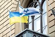 In solidarity, Saeima raises the Israeli flag at the Parliament building