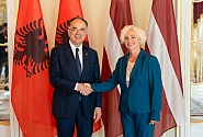 Speaker Mieriņa to President of Albania: Security is our common priority