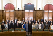 Speaker of the Saeima awards certificates of merit to entrepreneurs and diplomats who supported the Latvian Presidency