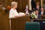 Ināra Mūrniece at the ceremonial sitting of 18 November: people will only defend what they value; we must do what it takes to ensure that our people value our state