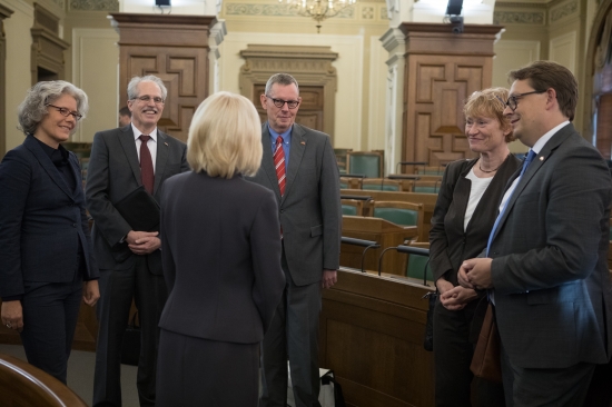 Saeimas priekšsēdētāja tiekas ar Vācijas parlamenta delegāciju