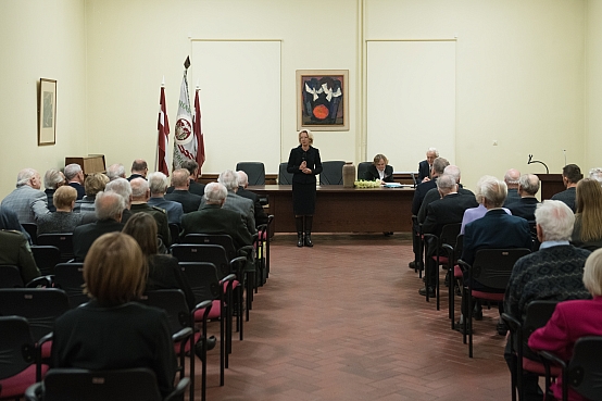 Saeimas priekšsēdētāja piedalās Latvijas Nacionālo karavīru biedrības gadskārtējā konferencē